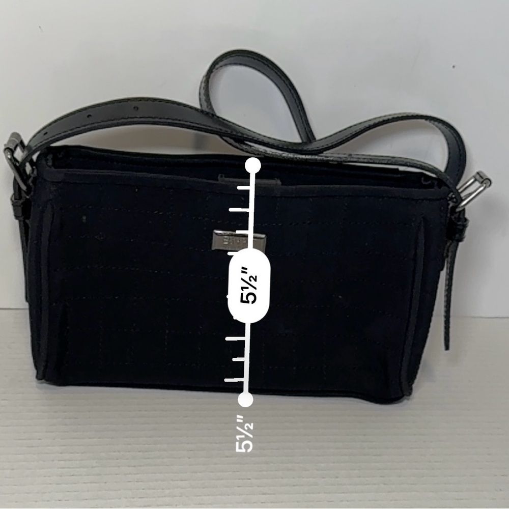 vintage Esprit black quilted shoulder bag y2k - Picture 12 of 13